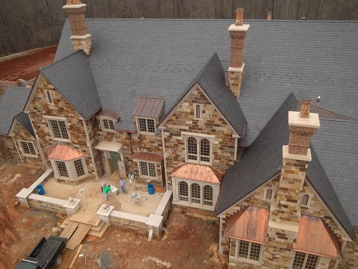 Craftsman Roofing Slate Roof Repair project in Stone Hill Farms